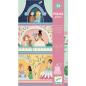 Preview: Djeco Puzzle Prinzessinnenturm aus 36 Teilen großes Bodenpuzzle für Kinder ab 4 bei your little kingdom Verpackung