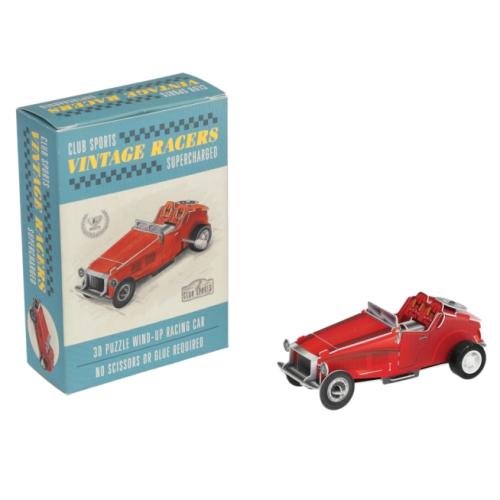 6-99 - Bastelset - Roter Vintage Rennwagen