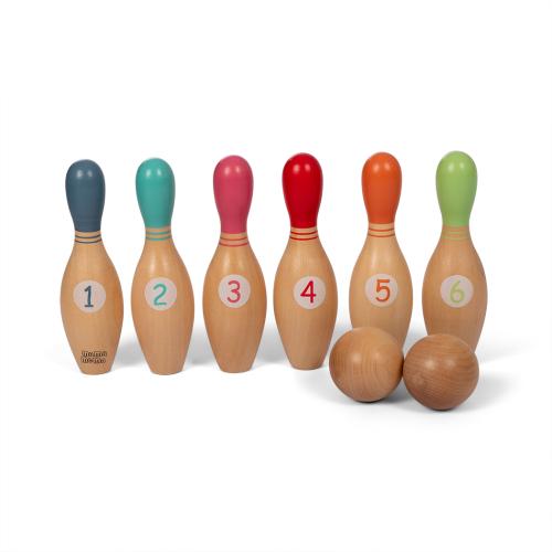 Bowlingset Holz von Mamamemo bei your little kingdom in Reihe