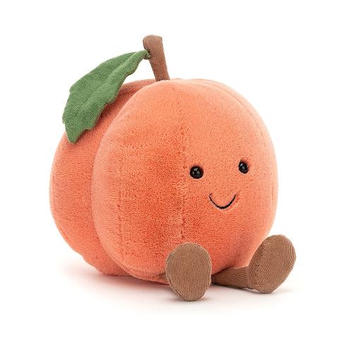 Amuseable Peach Pfirsich sitzend von vorne bei your little kingdom