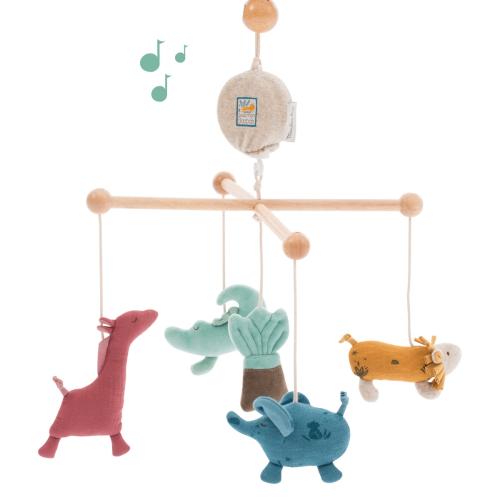 Baby-Mobile Sous mon baobab Moulin Rotymit Musik bei your little kingdom