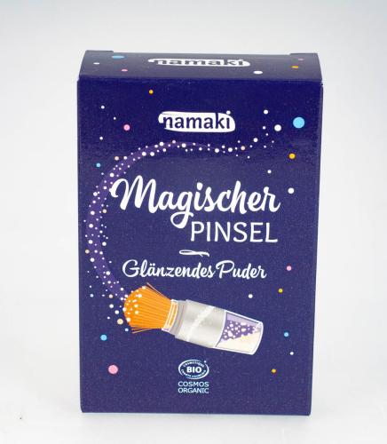 Glitzerpuder mit magischem Pinsel namaki aus 100% natürlichen Inhaltsstoffen bei your little kingdom