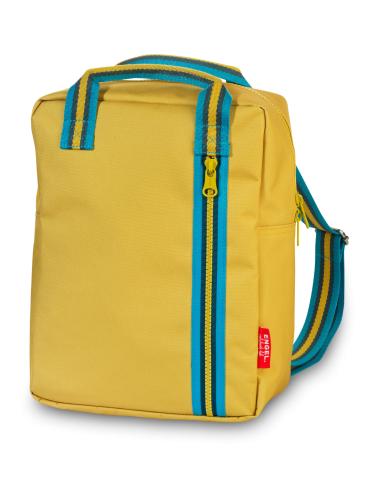 Kinderrucksack ENGELpunt medium Zipper 2.0 mustard gelb bei your little kingdom frontal