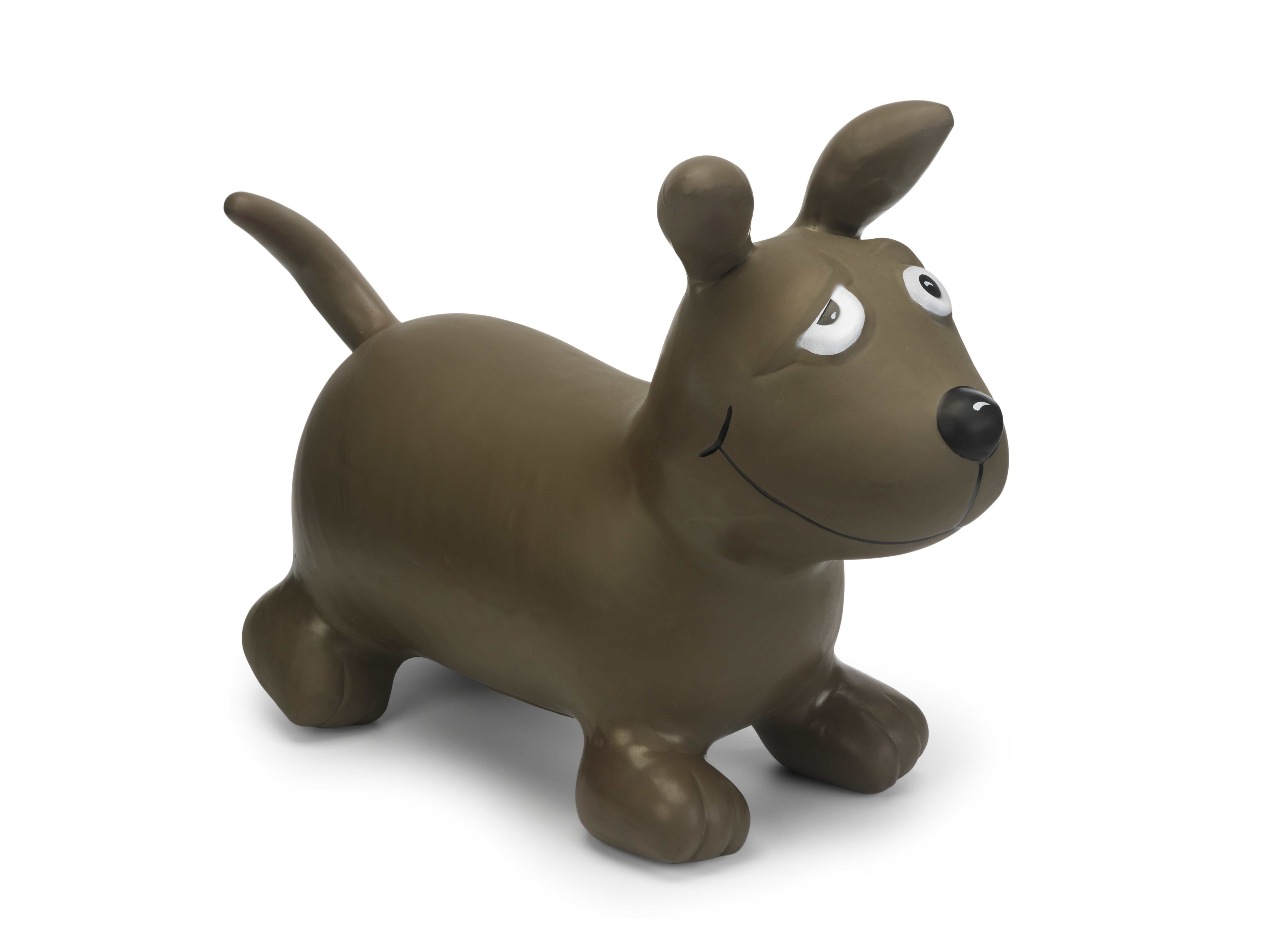 Hüpftier Hund dunkelbraun Kinder und Babygeschenke