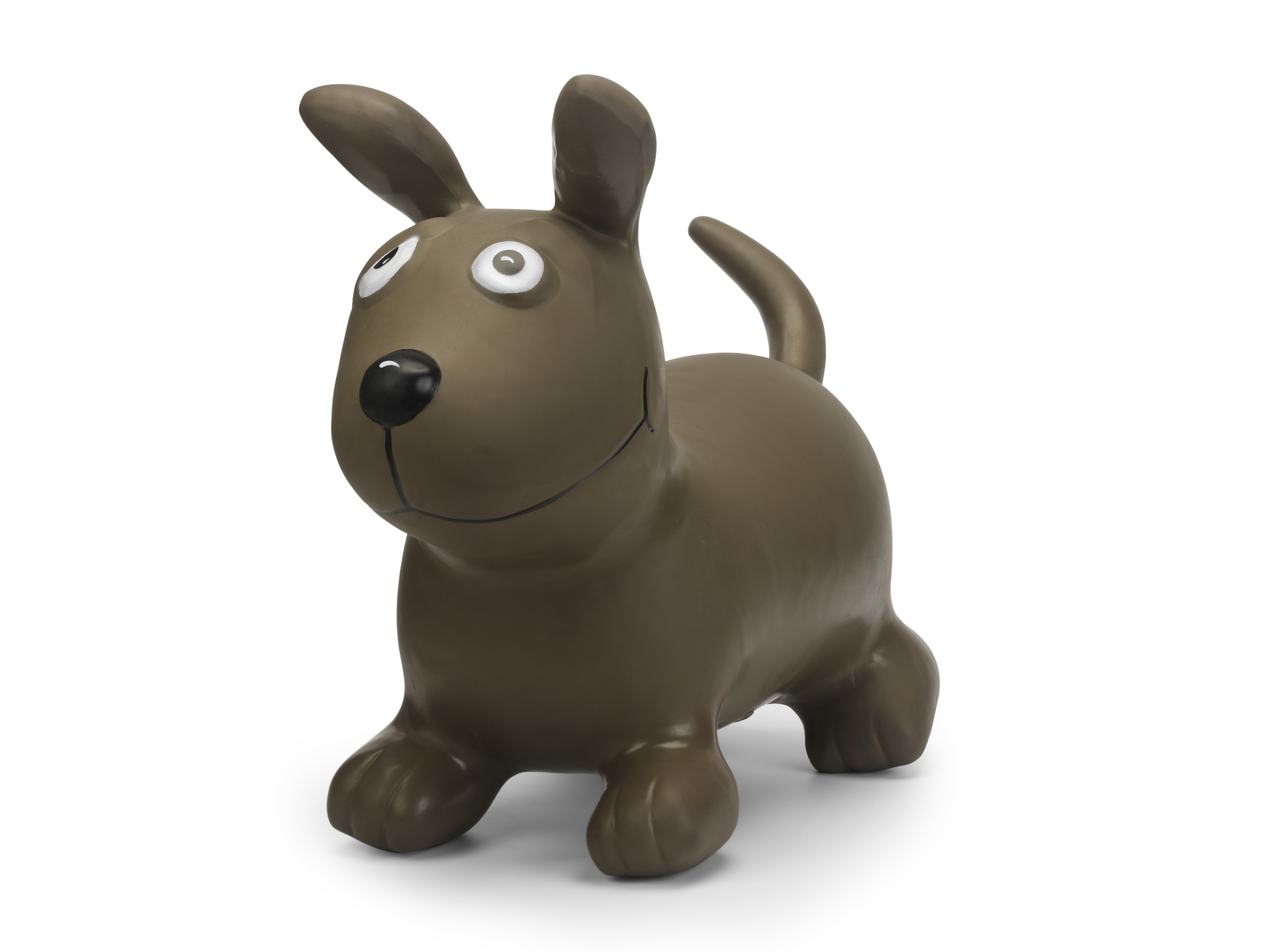 Hüpftier Hund dunkelbraun Kinder und Babygeschenke