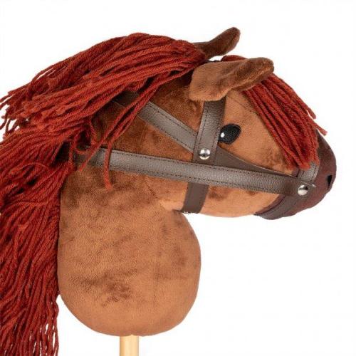 Steckenpferd braun, byAstrup, hobby horse für Kinder ab 3 Jahren bei your little kingdom seitlich