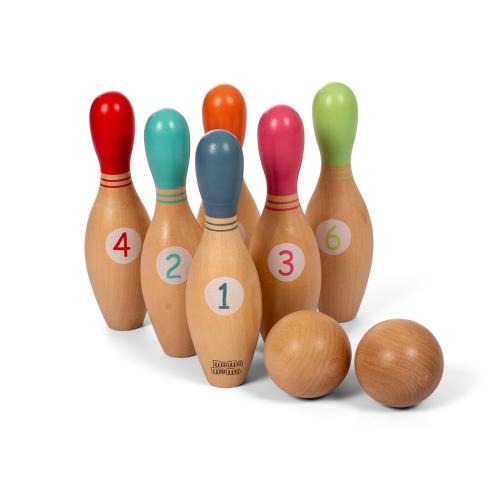 Bowlingset Holz von Mamamemo bei your little kingdom