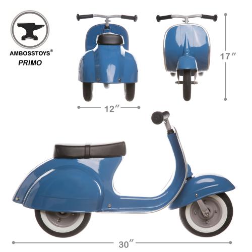 Dreirad Motorroller blau Ambostoys bei your little kingdom aus mehreren Perspektiven