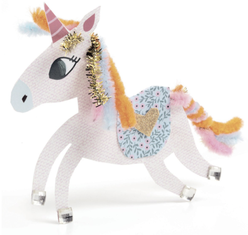 Djeco Kreativbox bei your little kingdom gebasteltes Einhorn