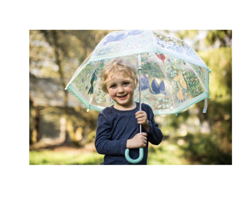 Regenschirm Blumen und Vögel Djeco bei your little kingdom mit Kind