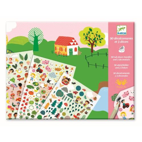 Rubbelbilder See, Berge, Strand von Djeco