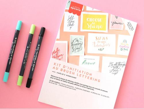 DIY Lettering Set Kalligraphie gruen blau aus Frankreich bei your little kingdom 02