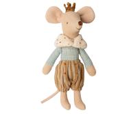 Maileg Maus Prinz mit Mantel und Hose, fester Krone große Bruder Maus bei your little kingdom